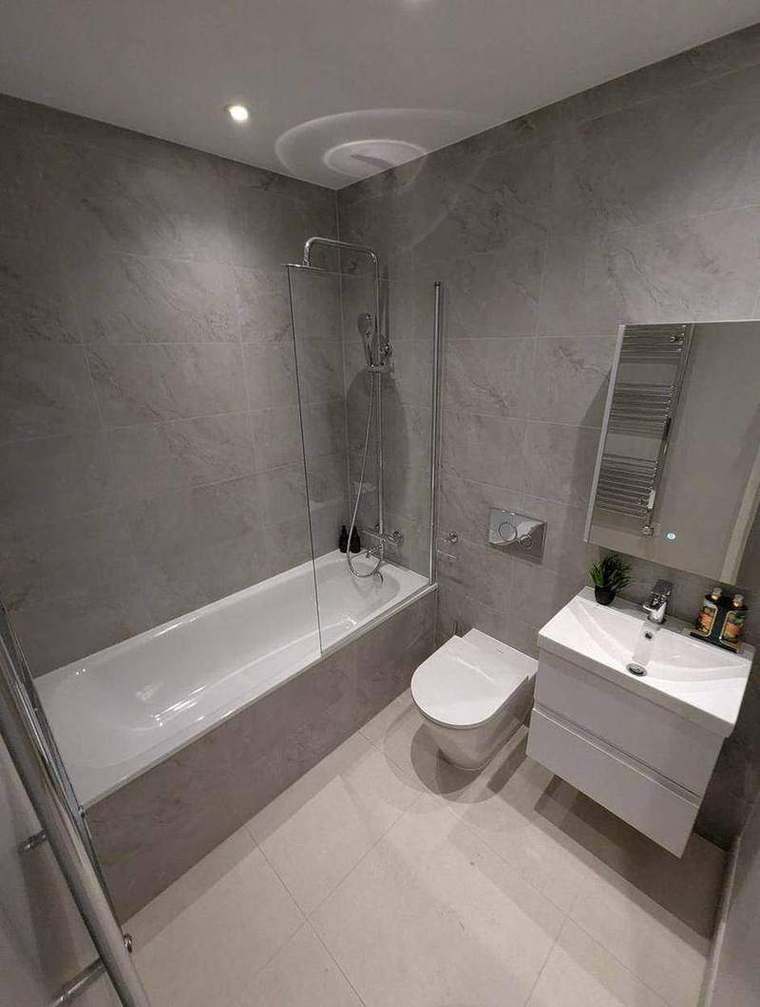 Bathroom in a completed Albion Street apartment