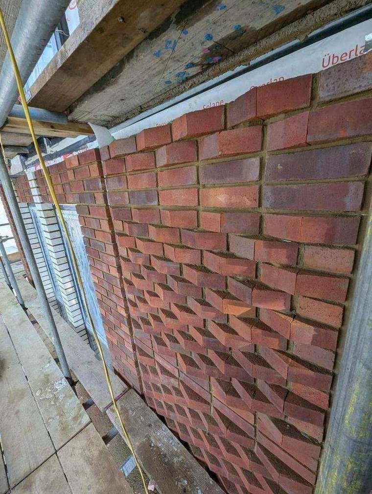 Detailed brickwork banding on the elevation