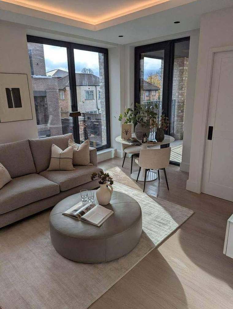 Finished living room in an Artscene apartment