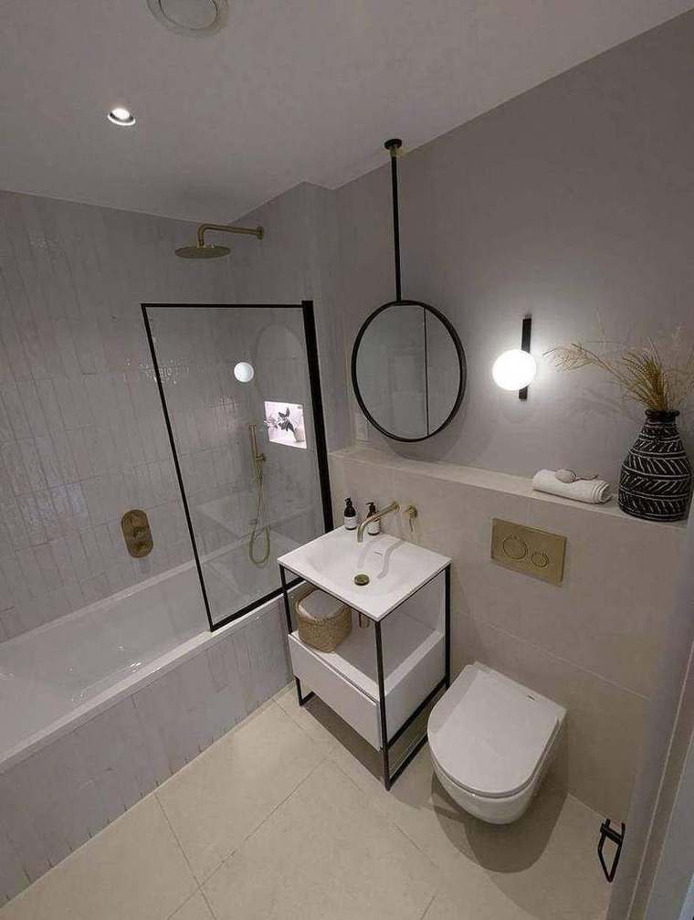 Finished bathroom in an Artscene apartment