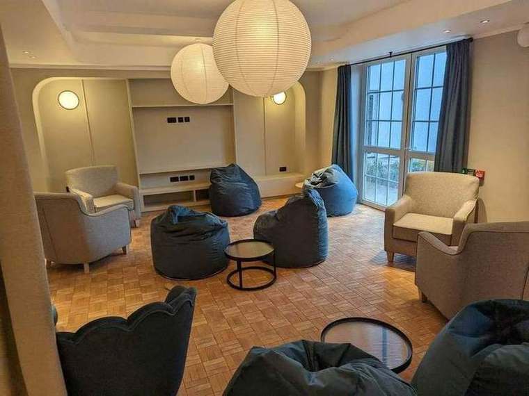 Communal lounge at Struan House